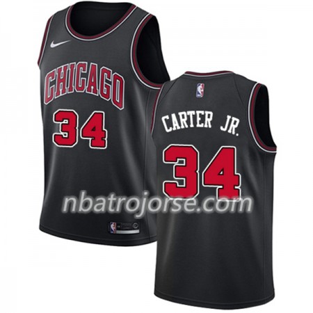 Män Chicago Bulls Tröja Wendell Carter Jr 34 Nike Svart Swingman